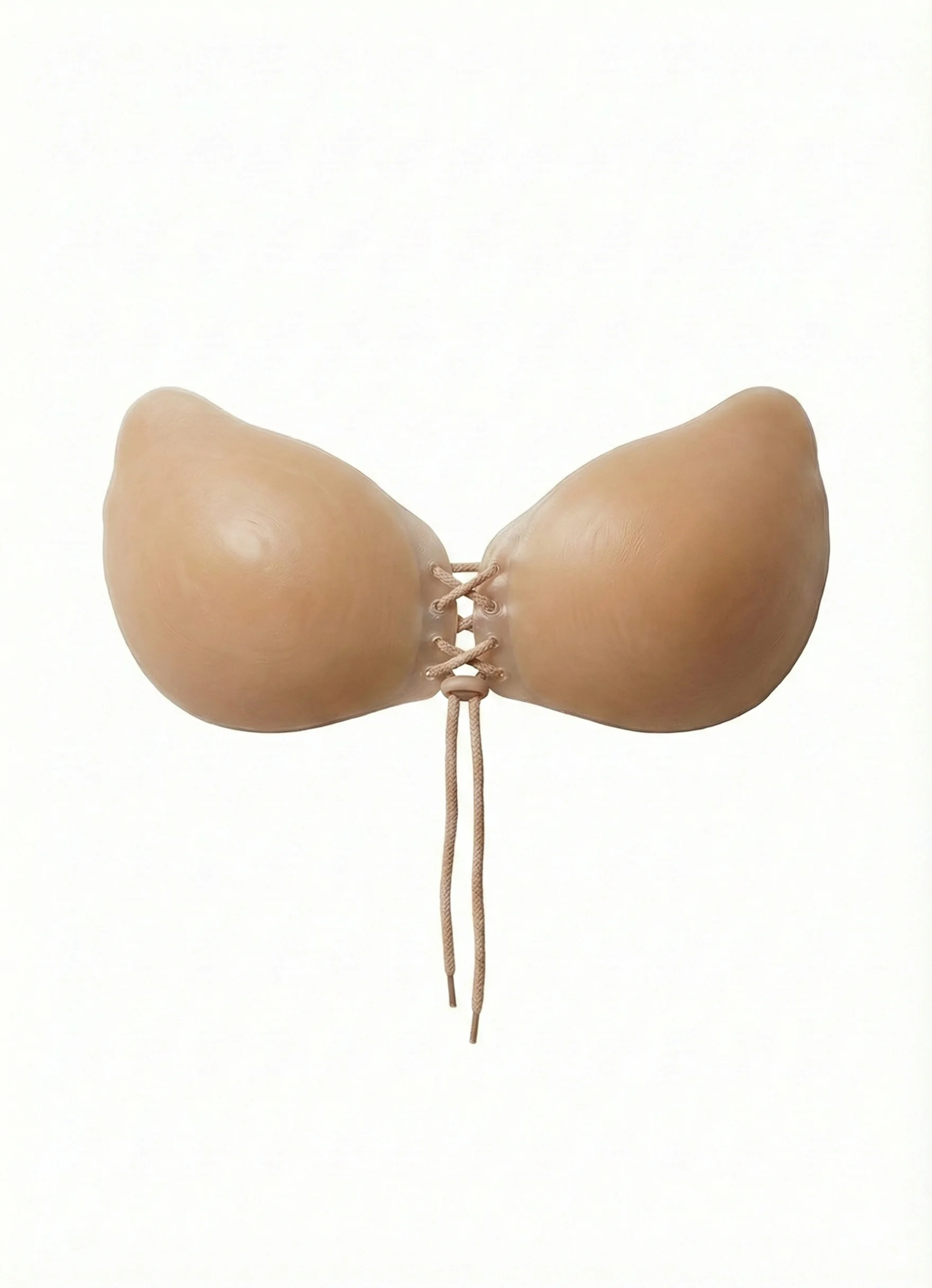 LunaIntim Kadın Straplez Silikon Sütyen Bağlamalı Ten Rengi - Yan Detay